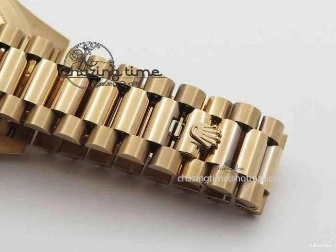 RG Edition On Best A3255 RG President Noob 228239 40mm 1:1 RG Bracelet Day-Date Dial 0409